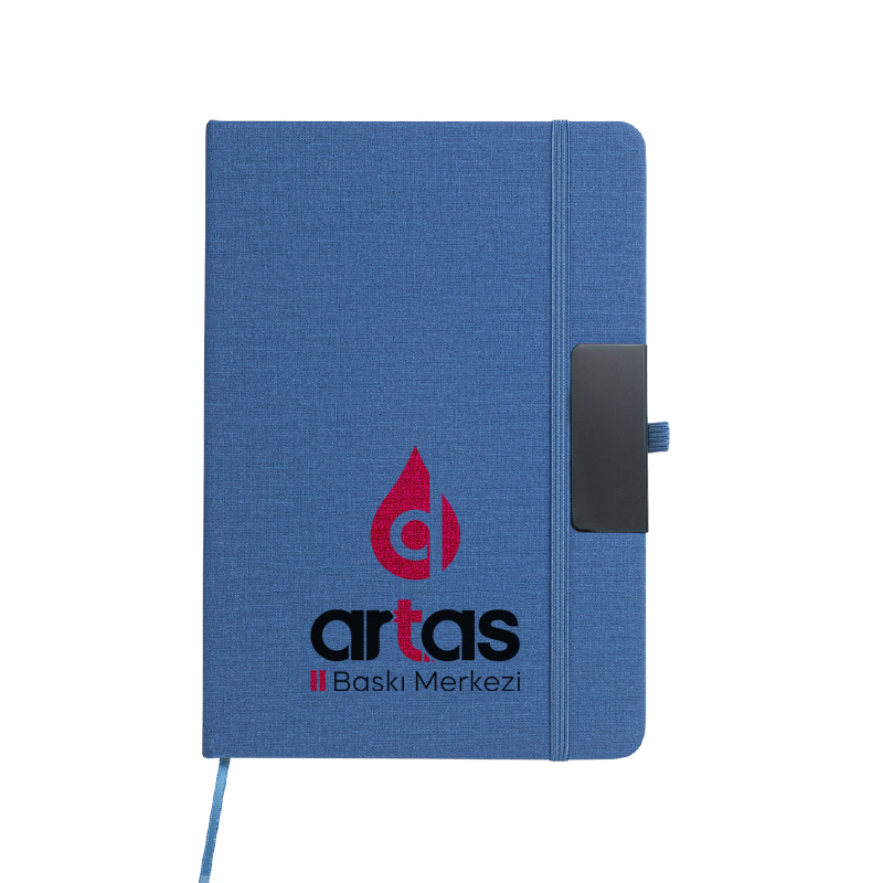 Kişi ve Firmalara Özel Metal Tokalı Mavi Renk Defter - Görsel 2
