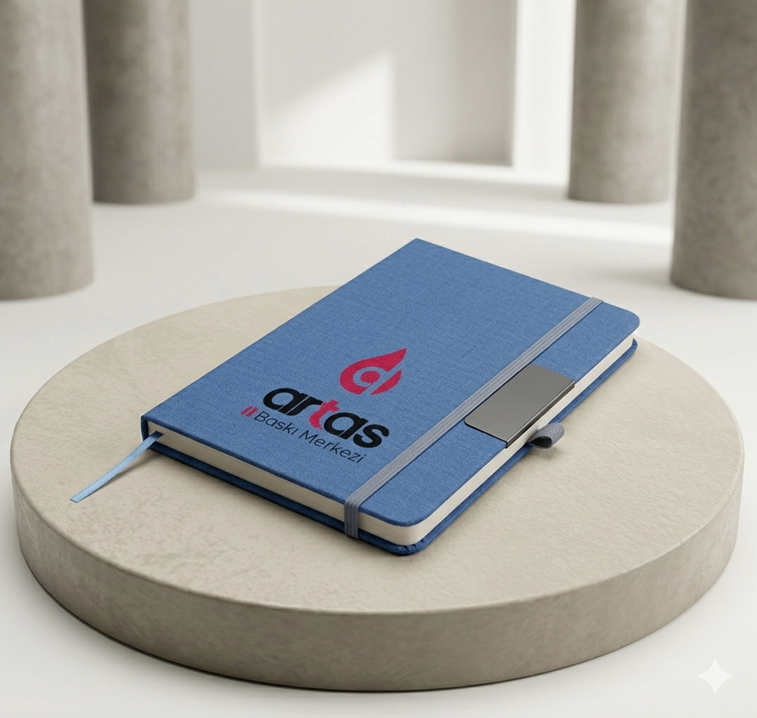 Kişi ve Firmalara Özel Metal Tokalı Mavi Renk Defter